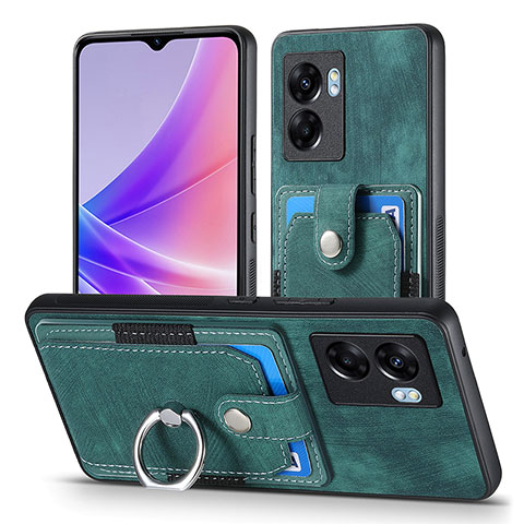 Silikon Hülle Handyhülle Gummi Schutzhülle Flexible Leder Tasche SD2 für Realme V23i 5G Grün