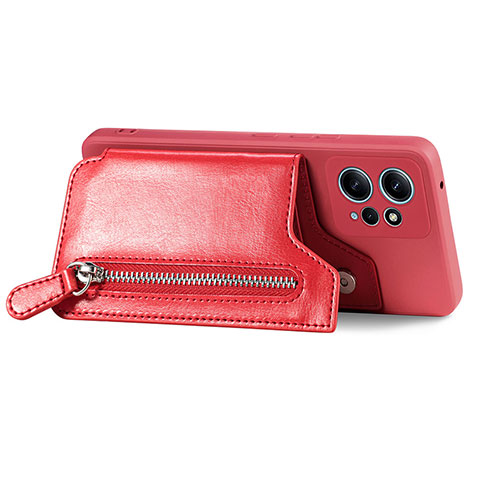 Silikon Hülle Handyhülle Gummi Schutzhülle Flexible Leder Tasche SD4 für Xiaomi Redmi Note 12 4G Rot