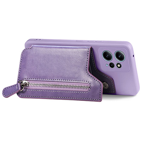 Silikon Hülle Handyhülle Gummi Schutzhülle Flexible Leder Tasche SD4 für Xiaomi Redmi Note 12 4G Violett