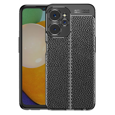 Silikon Hülle Handyhülle Gummi Schutzhülle Flexible Leder Tasche WL1 für Realme 9i 5G Schwarz