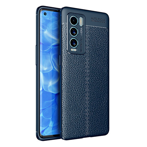 Silikon Hülle Handyhülle Gummi Schutzhülle Flexible Leder Tasche WL1 für Realme GT Master Explorer 5G Blau