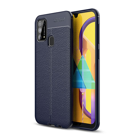 Silikon Hülle Handyhülle Gummi Schutzhülle Flexible Leder Tasche WL1 für Samsung Galaxy M31 Prime Edition Blau