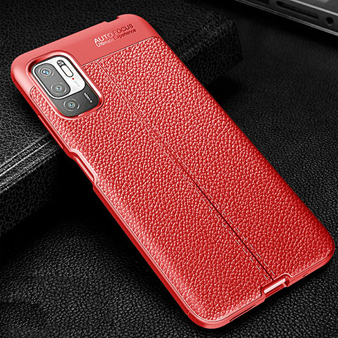 Silikon Hülle Handyhülle Gummi Schutzhülle Flexible Leder Tasche WL1 für Xiaomi POCO M3 Pro 5G Rot