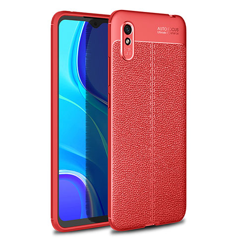 Silikon Hülle Handyhülle Gummi Schutzhülle Flexible Leder Tasche WL1 für Xiaomi Redmi 9i Rot