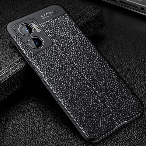 Silikon Hülle Handyhülle Gummi Schutzhülle Flexible Leder Tasche WL1 für Xiaomi Redmi Note 11E 5G Schwarz