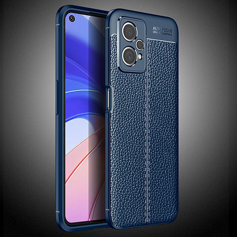 Silikon Hülle Handyhülle Gummi Schutzhülle Flexible Leder Tasche WL2 für Realme 9 Pro 5G Blau