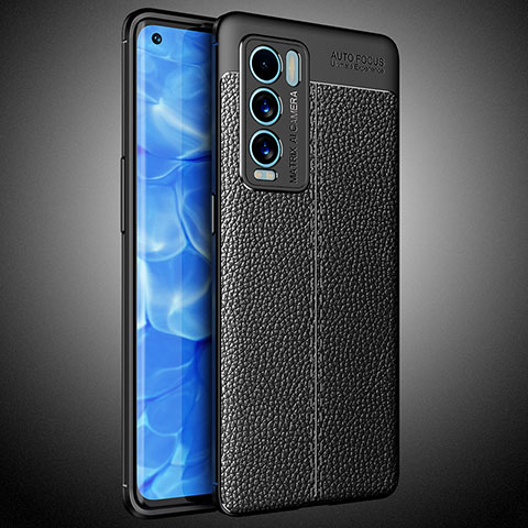 Silikon Hülle Handyhülle Gummi Schutzhülle Flexible Leder Tasche WL2 für Realme GT Master Explorer 5G Schwarz