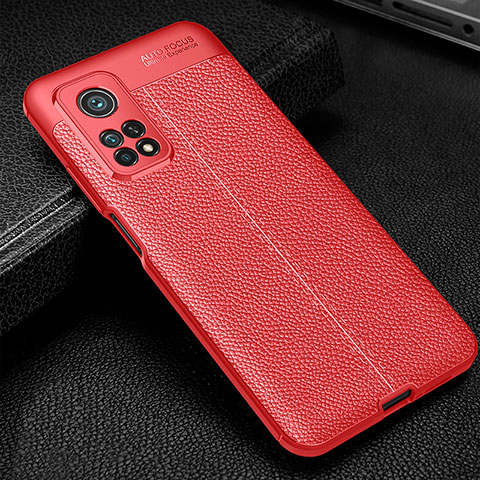 Silikon Hülle Handyhülle Gummi Schutzhülle Flexible Leder Tasche WL2 für Xiaomi Mi 10T Pro 5G Rot