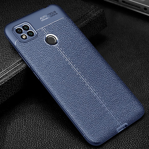 Silikon Hülle Handyhülle Gummi Schutzhülle Flexible Leder Tasche WL2 für Xiaomi Redmi 9C Blau