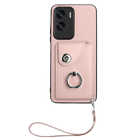 Silikon Hülle Handyhülle Gummi Schutzhülle Flexible Leder Tasche XK1 für Huawei Honor 90 Lite 5G Rosegold