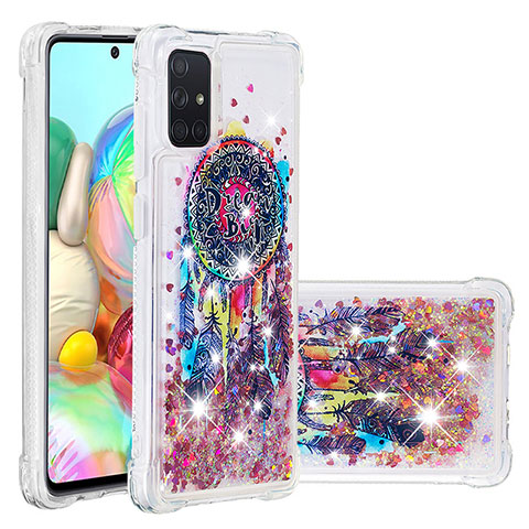 Silikon Hülle Handyhülle Gummi Schutzhülle Flexible Tasche Bling-Bling S03 für Samsung Galaxy A71 4G A715 Plusfarbig