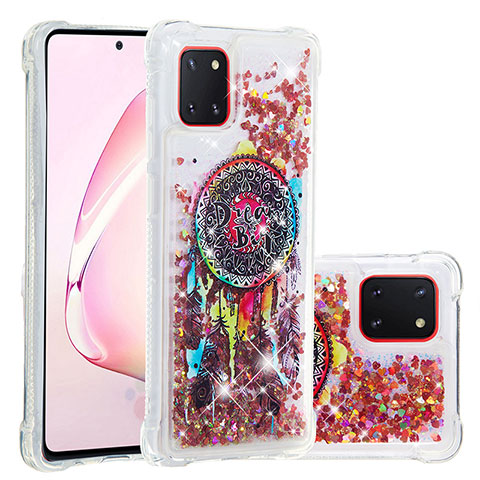 Silikon Hülle Handyhülle Gummi Schutzhülle Flexible Tasche Bling-Bling S03 für Samsung Galaxy A81 Plusfarbig