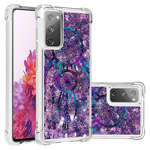 Silikon Hülle Handyhülle Gummi Schutzhülle Flexible Tasche Bling-Bling S03 für Samsung Galaxy S20 FE 5G Violett