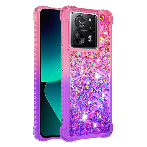 Silikon Hülle Handyhülle Gummi Schutzhülle Flexible Tasche Bling-Bling YB2 für Xiaomi Redmi K60 Ultra 5G Pink