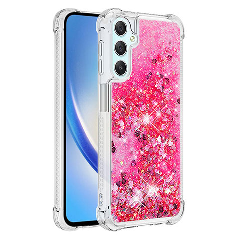 Silikon Hülle Handyhülle Gummi Schutzhülle Flexible Tasche Bling-Bling YB3 für Samsung Galaxy A25 5G Pink