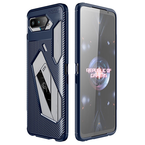 Silikon Hülle Handyhülle Gummi Schutzhülle Flexible Tasche Köper für Asus ROG Phone 5 Pro Blau