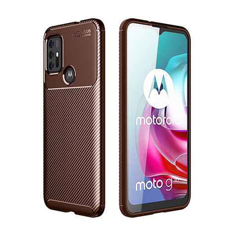 Silikon Hülle Handyhülle Gummi Schutzhülle Flexible Tasche Köper für Motorola Moto G20 Braun