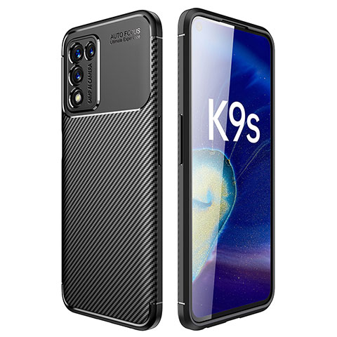 Silikon Hülle Handyhülle Gummi Schutzhülle Flexible Tasche Köper für Oppo K9S 5G Schwarz