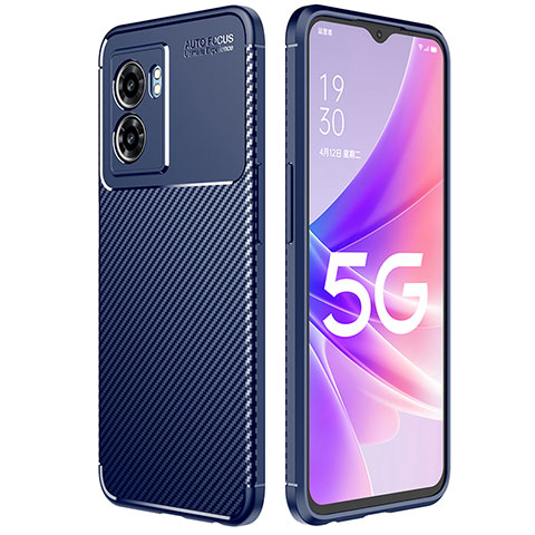 Silikon Hülle Handyhülle Gummi Schutzhülle Flexible Tasche Köper für Realme Q5i 5G Blau