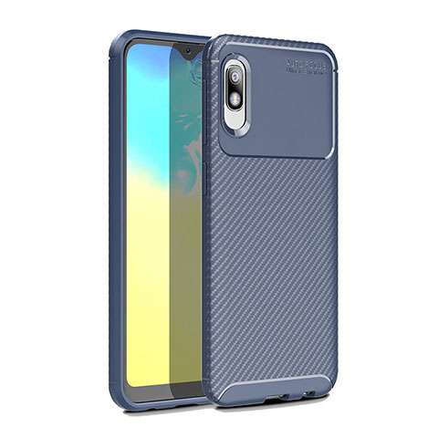 Silikon Hülle Handyhülle Gummi Schutzhülle Flexible Tasche Köper für Samsung Galaxy A10e Blau