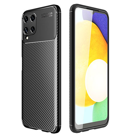 Silikon Hülle Handyhülle Gummi Schutzhülle Flexible Tasche Köper für Samsung Galaxy A22 4G Schwarz