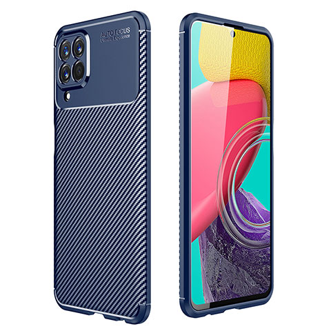 Silikon Hülle Handyhülle Gummi Schutzhülle Flexible Tasche Köper für Samsung Galaxy M33 5G Blau