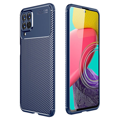 Silikon Hülle Handyhülle Gummi Schutzhülle Flexible Tasche Köper für Samsung Galaxy M53 5G Blau