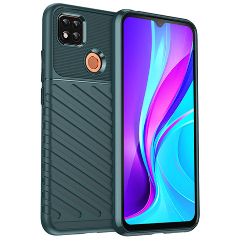 Silikon Hülle Handyhülle Gummi Schutzhülle Flexible Tasche Köper MF1 für Xiaomi Redmi 9 Activ Grün