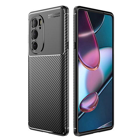 Silikon Hülle Handyhülle Gummi Schutzhülle Flexible Tasche Köper S01 für Motorola Moto Edge 30 Pro 5G Schwarz