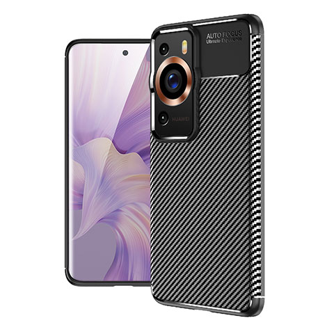 Silikon Hülle Handyhülle Gummi Schutzhülle Flexible Tasche Köper T02 für Huawei P60 Pro Schwarz