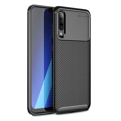 Silikon Hülle Handyhülle Gummi Schutzhülle Flexible Tasche Köper WL1 für Samsung Galaxy A70S Schwarz