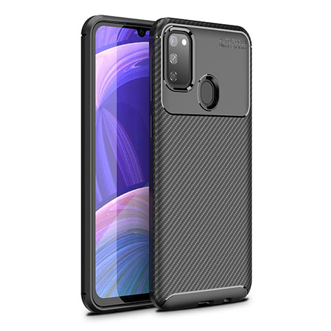 Silikon Hülle Handyhülle Gummi Schutzhülle Flexible Tasche Köper WL1 für Samsung Galaxy M30s Schwarz