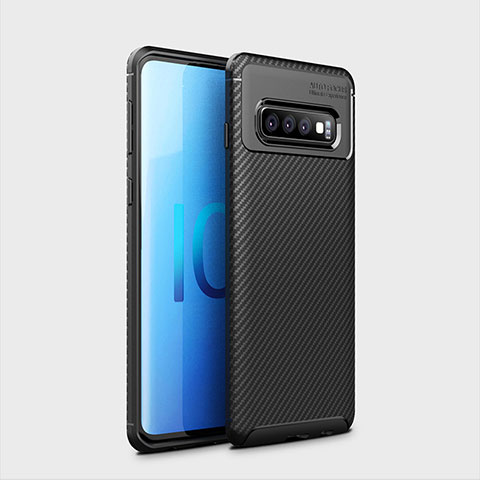 Silikon Hülle Handyhülle Gummi Schutzhülle Flexible Tasche Köper Y01 für Samsung Galaxy S10 5G Schwarz