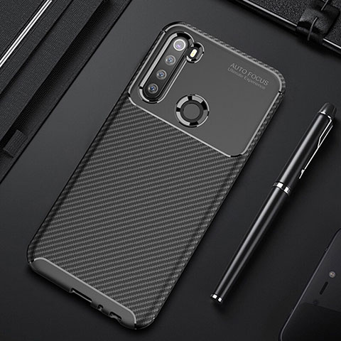 Silikon Hülle Handyhülle Gummi Schutzhülle Flexible Tasche Köper Y01 für Xiaomi Redmi Note 8 (2021) Schwarz