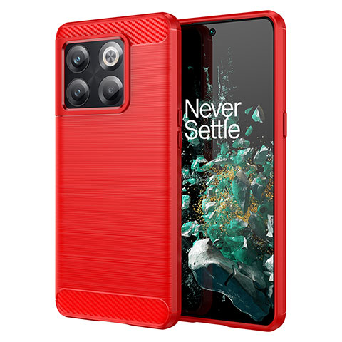 Silikon Hülle Handyhülle Gummi Schutzhülle Flexible Tasche Line für OnePlus Ace Pro 5G Rot