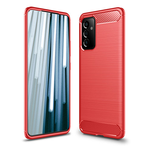 Silikon Hülle Handyhülle Gummi Schutzhülle Flexible Tasche Line für Samsung Galaxy A05s Rot