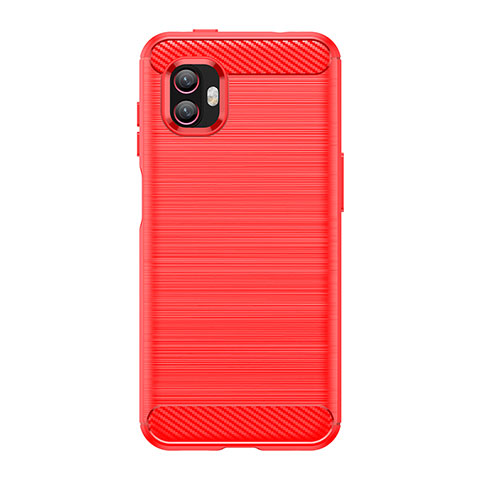 Silikon Hülle Handyhülle Gummi Schutzhülle Flexible Tasche Line für Samsung Galaxy Xcover Pro 2 5G Rot