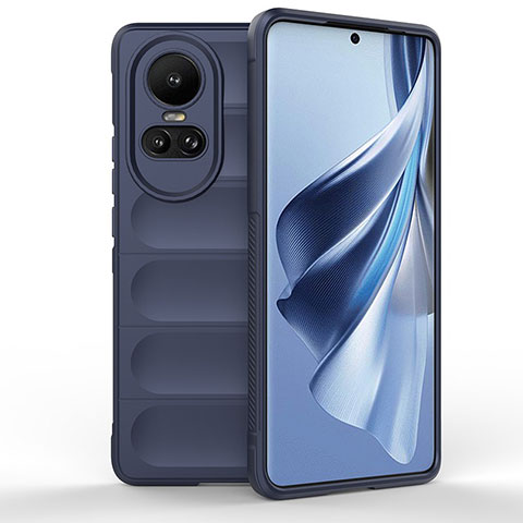 Silikon Hülle Handyhülle Gummi Schutzhülle Flexible Tasche Line KC1 für Oppo Reno10 Pro 5G Grün