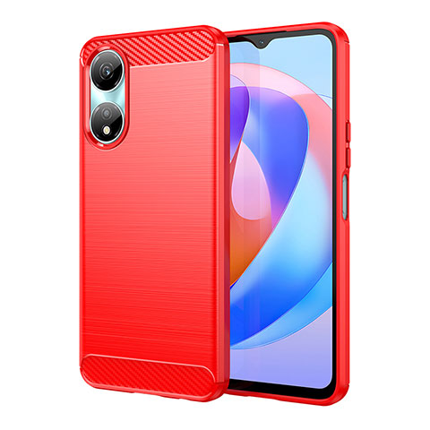 Silikon Hülle Handyhülle Gummi Schutzhülle Flexible Tasche Line MF1 für Huawei Honor X5 Plus Rot