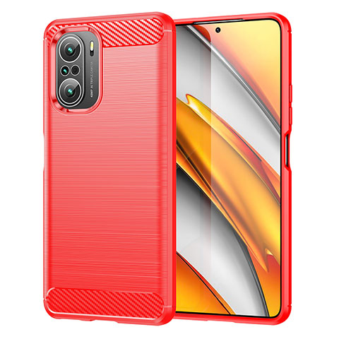 Silikon Hülle Handyhülle Gummi Schutzhülle Flexible Tasche Line MF1 für Xiaomi Mi 11X Pro 5G Rot