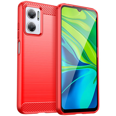 Silikon Hülle Handyhülle Gummi Schutzhülle Flexible Tasche Line MF1 für Xiaomi Redmi 10 Prime Plus 5G Rot