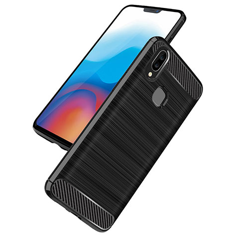 Silikon Hülle Handyhülle Gummi Schutzhülle Köper B02 für Samsung Galaxy A9 Star SM-G8850 Schwarz