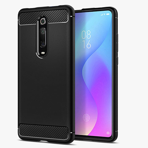 Silikon Hülle Handyhülle Gummi Schutzhülle Köper für Xiaomi Redmi K20 Schwarz