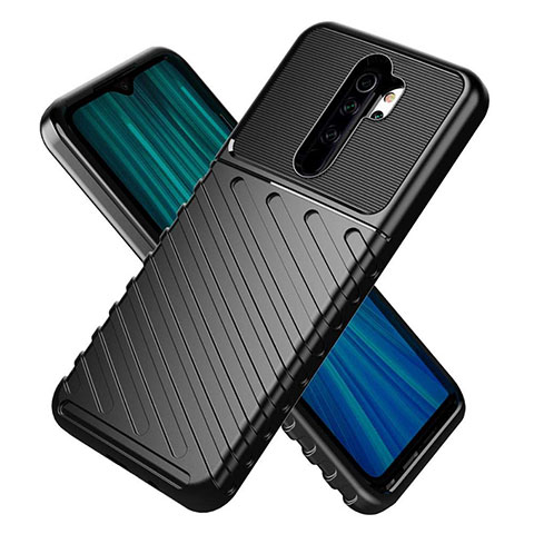 Silikon Hülle Handyhülle Gummi Schutzhülle Köper für Xiaomi Redmi Note 8 Pro Schwarz