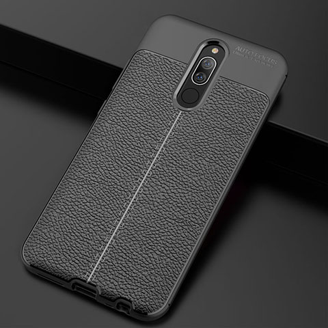 Silikon Hülle Handyhülle Gummi Schutzhülle Leder für Xiaomi Redmi 8 Schwarz