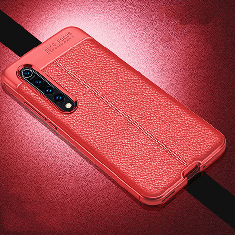 Silikon Hülle Handyhülle Gummi Schutzhülle Leder Tasche A01 für Xiaomi Mi 10 Rot