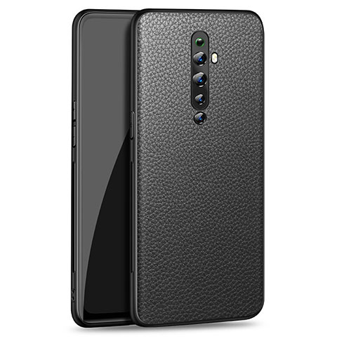 Silikon Hülle Handyhülle Gummi Schutzhülle Leder Tasche C01 für Oppo Reno2 Z Schwarz