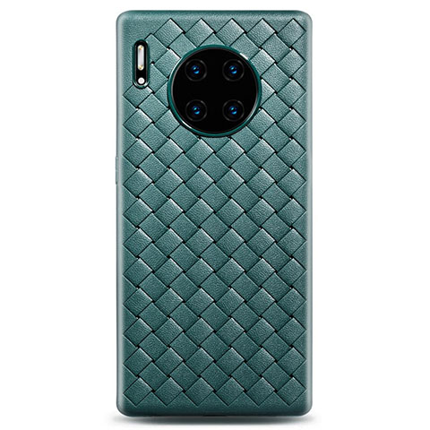 Silikon Hülle Handyhülle Gummi Schutzhülle Leder Tasche D01 für Huawei Mate 30 Pro 5G Grün