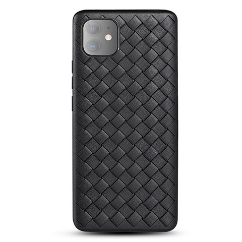 Silikon Hülle Handyhülle Gummi Schutzhülle Leder Tasche für Apple iPhone 11 Schwarz