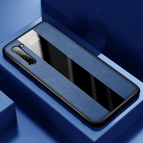 Silikon Hülle Handyhülle Gummi Schutzhülle Leder Tasche für Oppo Find X2 Lite Blau